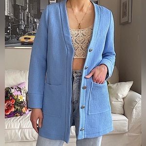 ZARA ribbed textured long soft blazer cardigan